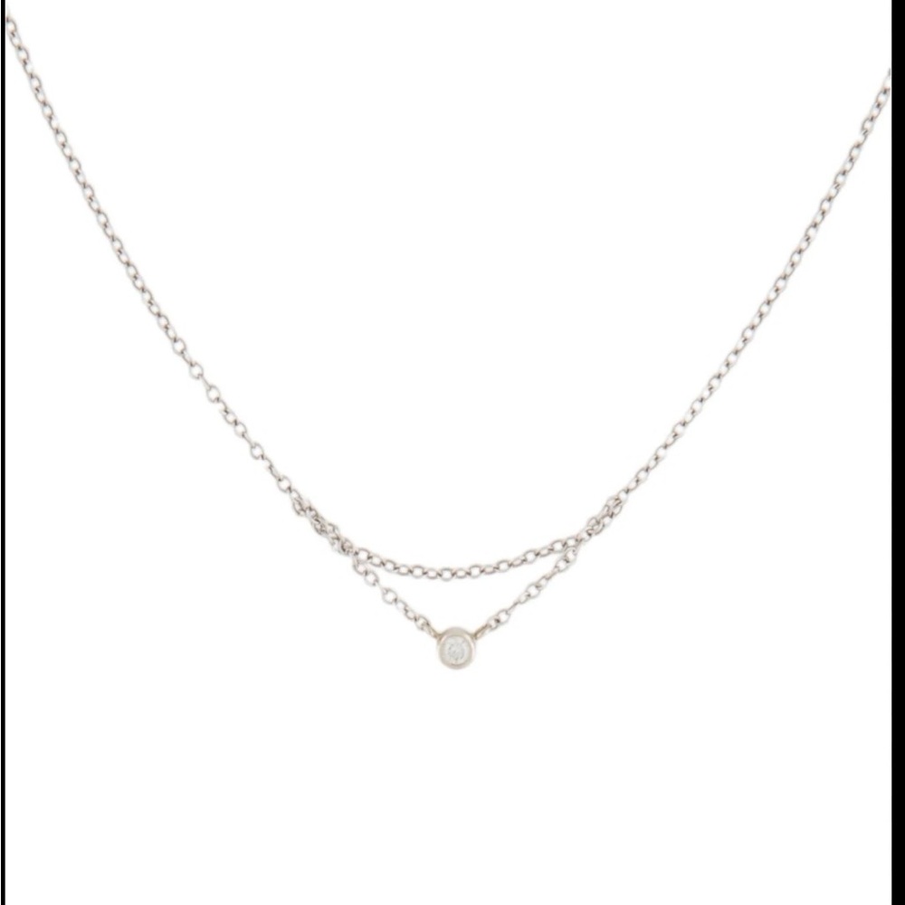 Catbird Rose Gold Chained to My Heart Necklace with Diamond 14k - Picture 3 of 4